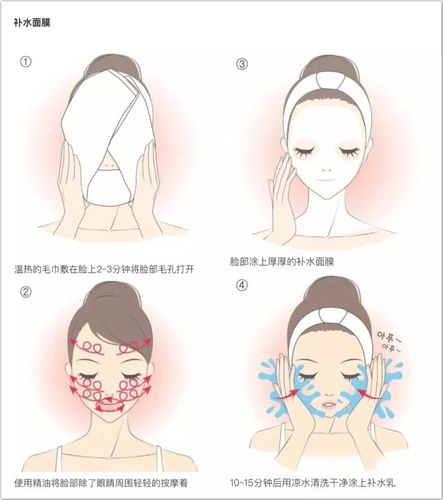 正确敷面膜的方法1. 补水面膜