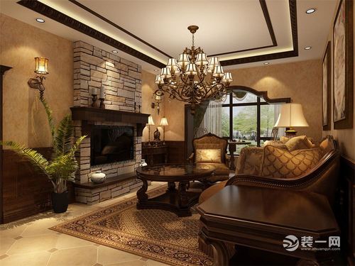 天津装修公司华侨城e户型137平三居美式风案例赏析