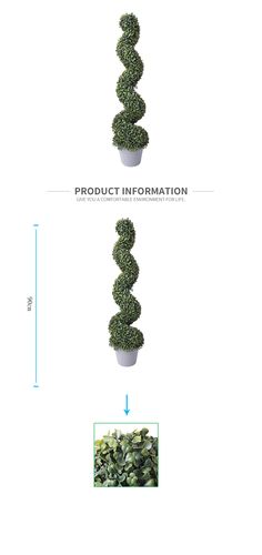新产品 90厘米毫米室内人工螺旋树盆景销售用锅