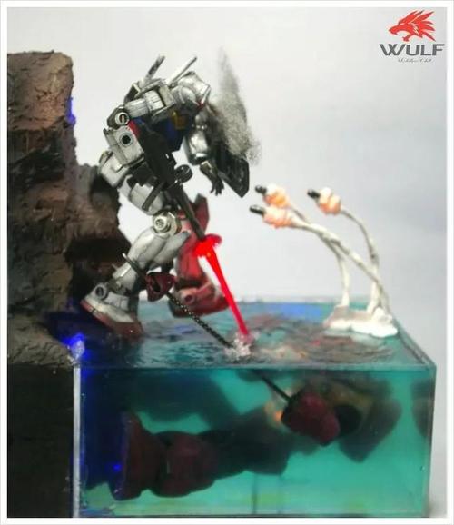 教程水景加灯78高达vs魔蟹战斗场景