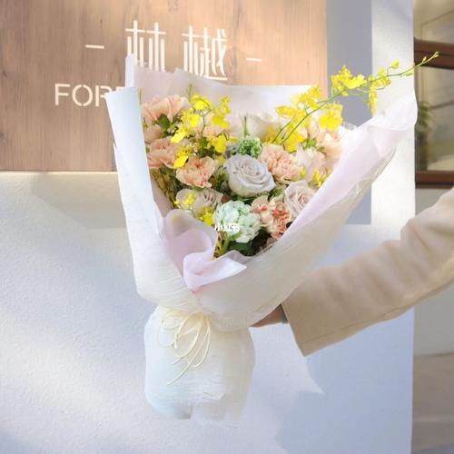 沈阳花店|韩式小清新混搭花束_花束_花店_鲜花_小清新_混搭_市府恒隆