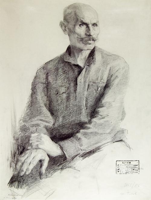 大师素描半身像