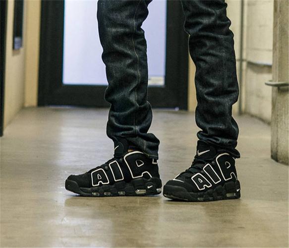 nike air more uptempo "black" 权志龙同款黑白大 air回归 耐克皮蓬