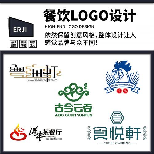 手绘餐饮logo设计外卖便当头标定制烧烤字体招牌门头商标注册头像