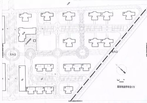 小区平面图,需上色,标注竖向数据,给出重要节点透视图,并写出设计说明