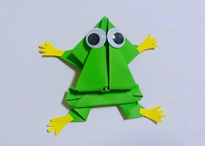 "停课不停学"四幼微课堂,no83―手工制作《小青蛙》