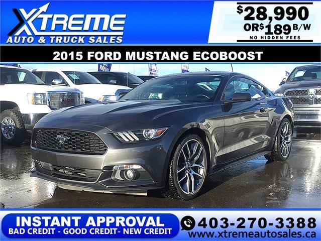 2015 ford mustang ecoboost $189 b/w apply now drive now