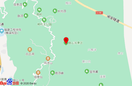 福州鼓山景区地图