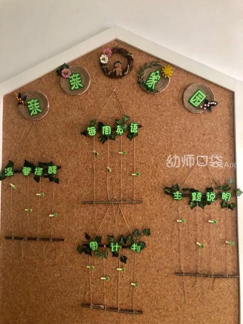 森林系列:(主色调:绿色)幼儿园环创