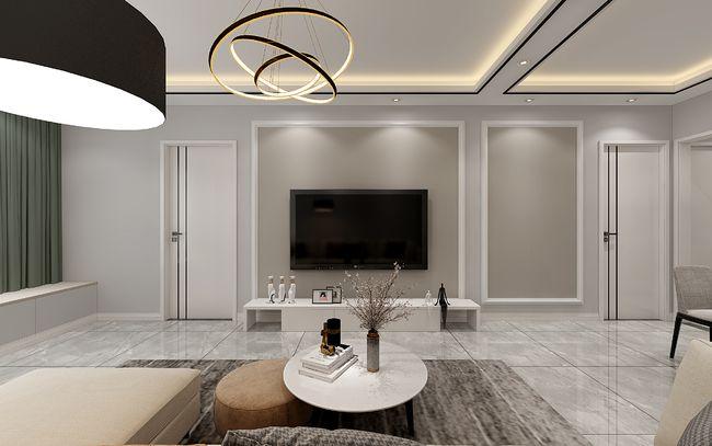 65平米现代简约风格装饰哈尔滨亿居装饰哈尔滨装修公司找哪家