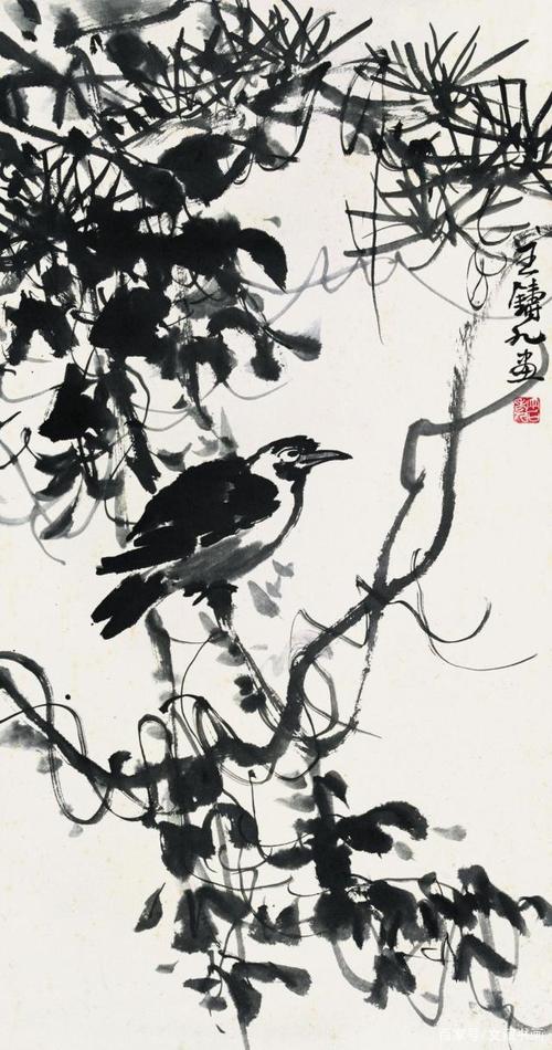 画家王铸九的军旅生涯,使他的花鸟特色鲜明,风骨纯正