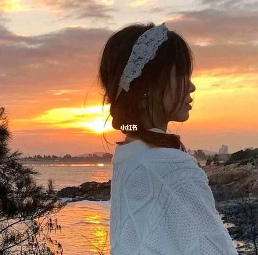 夕阳女头像 ,拿走吱一声_头像_夕阳_素材_头像