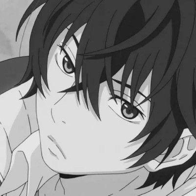 黑白动漫男生头像2021二次元男生黑白头像图片