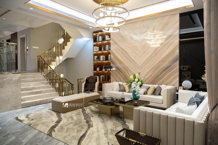 珠海御景龙湖别墅设计装修案例 |645㎡现代轻奢风格