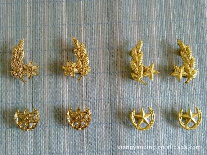 07橄榄枝领花 常服大小领花