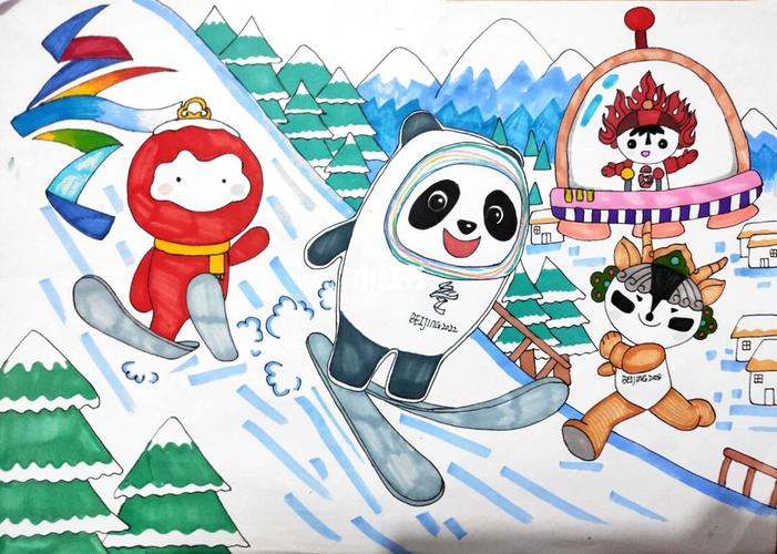 冬奥会比赛合集_上色_文化_绘画