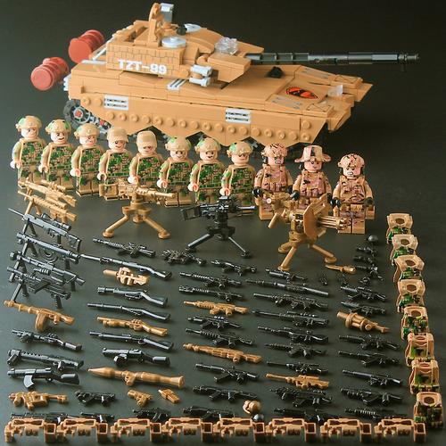 【现货速发】兼容乐高军人特种兵城市打仗人仔军事战狼2突击队反恐