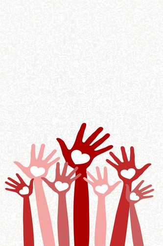 卡通爱心公益宣传平面广告