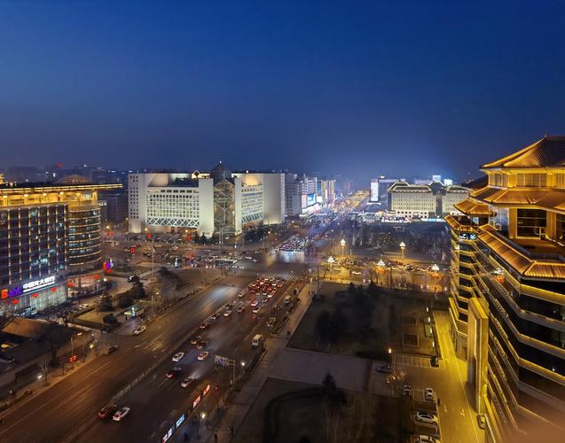 北京春节的夜景