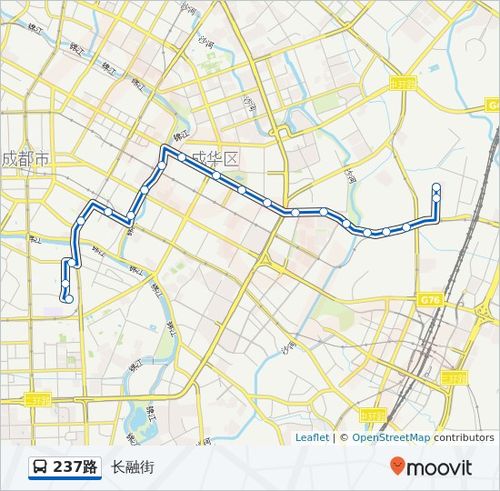 237路路线:日程,站点和地图-长融街