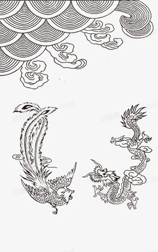 素描龙凤