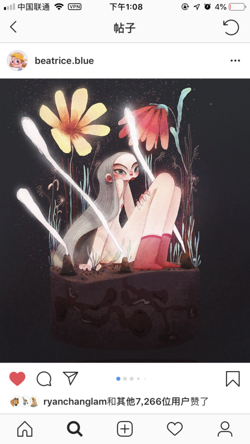 临摹beatrice blue女神的一张过程图