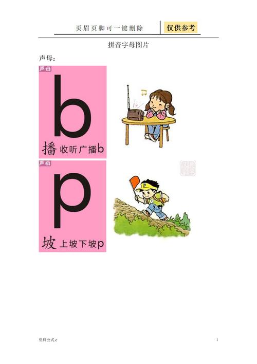 拼音字母图片教学备用