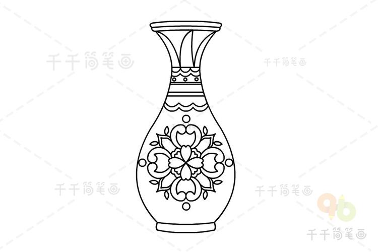 精致的花瓶简笔画画法