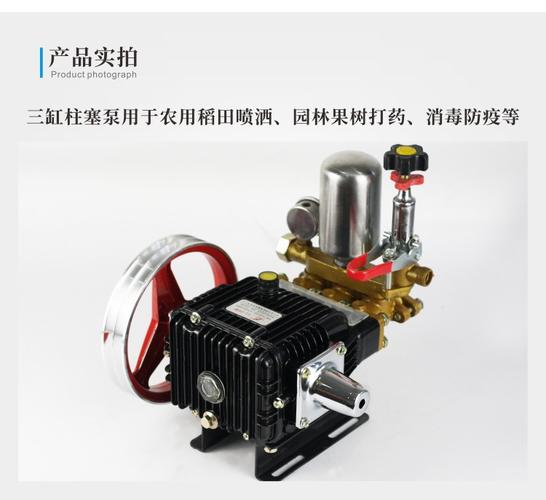 三缸柱塞泵【陶瓷柱塞免加黄油】腾和th26型条纹黑色加厚农用高压