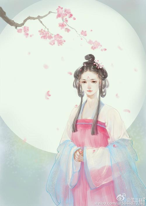 (古风美人 .桃花仙)绘师:荷生zzz