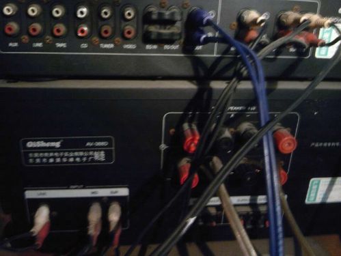 奇声av-388d 功放和均衡器和电脑的接法