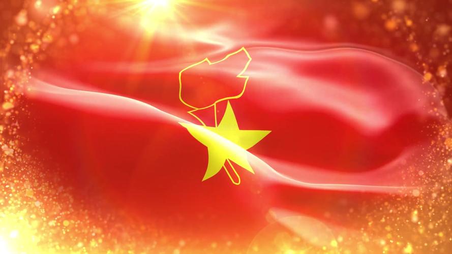 视频素材 舞台背景 场景背景 少先队旗  来自视频原始文件或预览原始