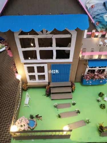 幼儿园手工作业,用纸箱建了一个梦想中的家_幼儿园_咕咚奶茶·咖啡