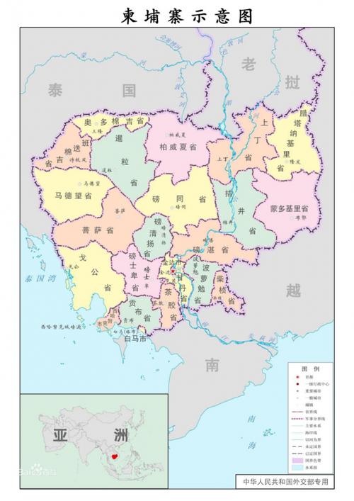            柬埔寨地图