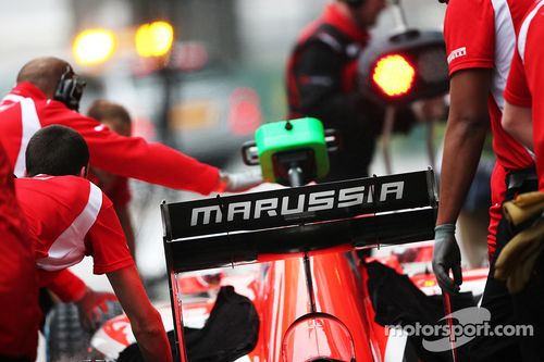 玛鲁西亚f1车队mr03赛车车手朱尔斯·比安奇