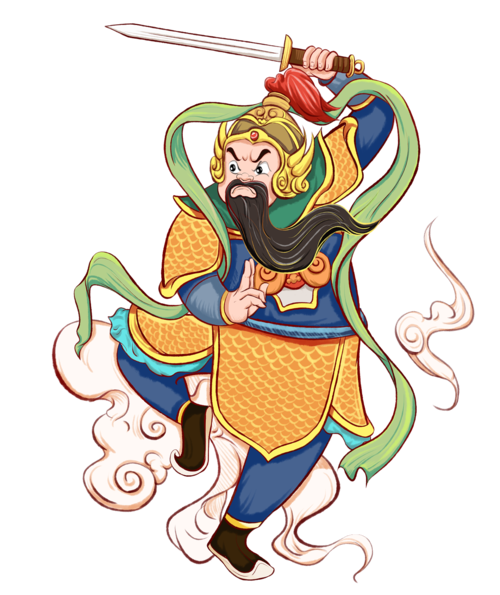 2021年牛年新年门神 桌面壁纸