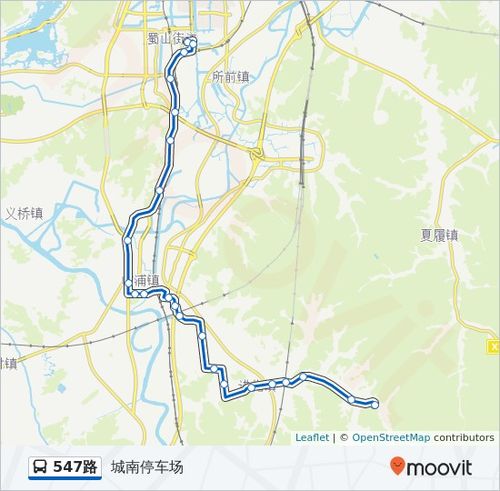 公交547路的线路图