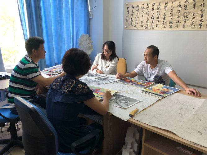 海南华侨中学初中部美术组集体备课