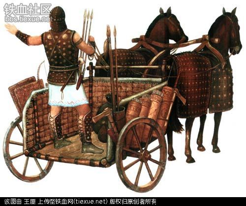 欧洲人最著名的"战车",便是投石机,他们在投石机面前增加了一个挡板