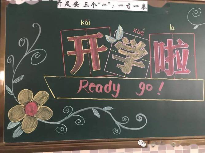 开学季,画个漂亮的黑板报,欢迎同学们"回笼"!