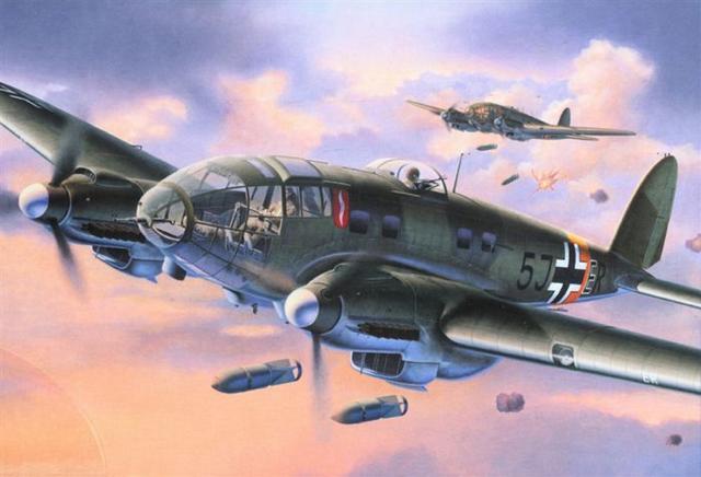 德军he111轰炸机