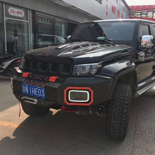 bj40plus改装前后bj40l北京bj40保险杠杠护保险杠