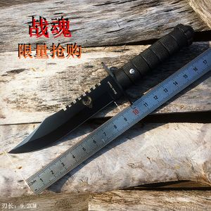 户外防身战术随身锋利军刀荒野求生高硬度刀具野外生存便携小刀