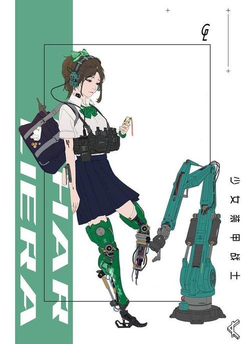 赛博朋克风遇上校园少女会擦出怎样的火花呢~【画师推荐】