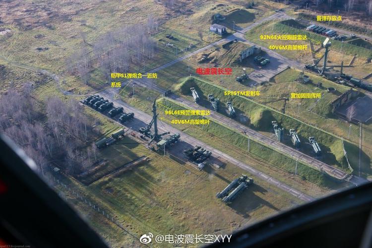位于莫斯科北部的俄军第4空防师第210防空导弹团三个s400导弹营阵地之