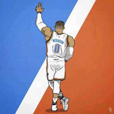 nba维斯布鲁克卡通头像