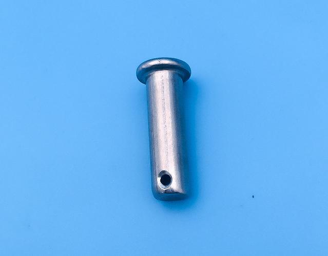 304不锈钢销子 圆柱销带孔肖子 圆头定位实心开口插销