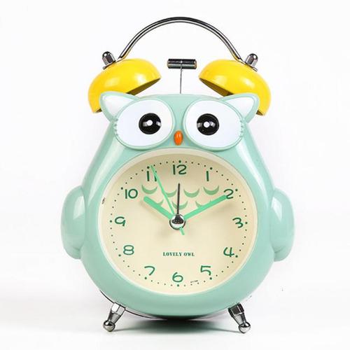 铭侣闹钟可爱卡通创意小学生儿童用小闹钟男生女孩卧室家用视频