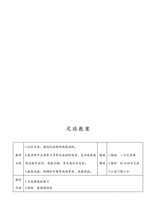 小学足球教案及小学足球课教案全集doc182页