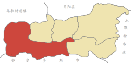 九原区在包头市的位置